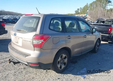 2014 Subaru Forester 2.5I from USA, damaged, VIN JF2SJAAC5EH507040